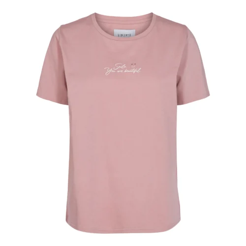 Liberté rosa t-shirt med print GINGER (SMILE)