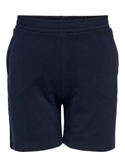 ONLY Carmakoma mørke blå sweat shorts CARNISSY SHORTS JRS