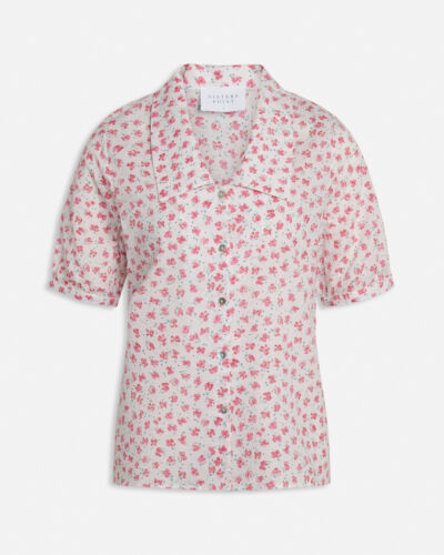Sisters Point cream skjorte med blomsterprint ELLA-V