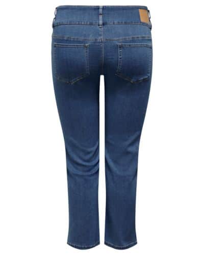 ONLY Carmakoma medium blue stretch jeans med høj talje CARANNA