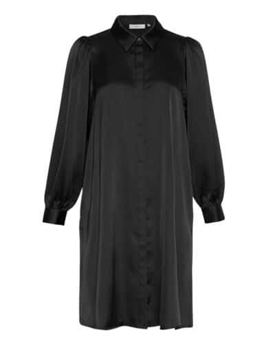 MOSS Copenhagen BLACK MSCH Jeanita Shirt Dress