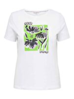 ONLY Carmakoma Bright White T-shirt CARCOLOURFUL