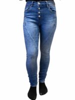 Jewelly jeans med knaplukning | JW2308