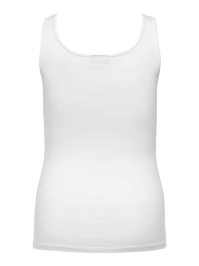 ONLY Carmakoma White T-shirts & Tops CARTIME TANK TOP JRS