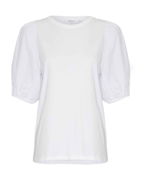 MOSS Copenhagen BRIGHT WHITE MSCH Dariene Logan SS Top