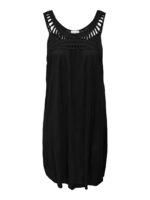 ONLY Carmakoma Black Dresses CARSTINE S/L CROCHET DRESS JRS