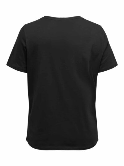 ONLY Carmakoma Black EMBROIDERY T-shirt CARPAU