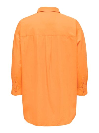 ONLY Carmakoma Orange Peel Shirt CARMINSA LS OVERSIZE
