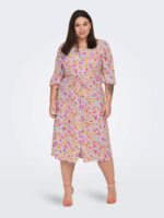 ONLY Carmakoma Plume MERMAID FLOWER shirt dress CARRONYA