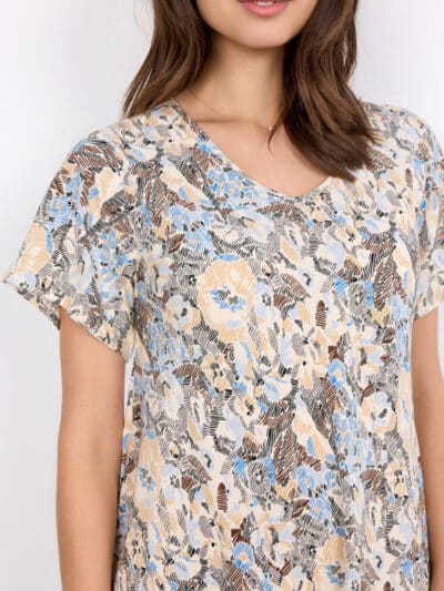 Soyaconcept AIR BLUE COMBI DRESS LO W | SC-SAMMY 37