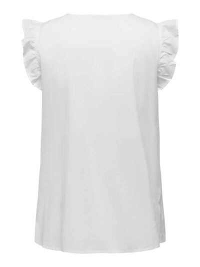 ONLY Carmakoma Bright White blouse CARCHALINOS