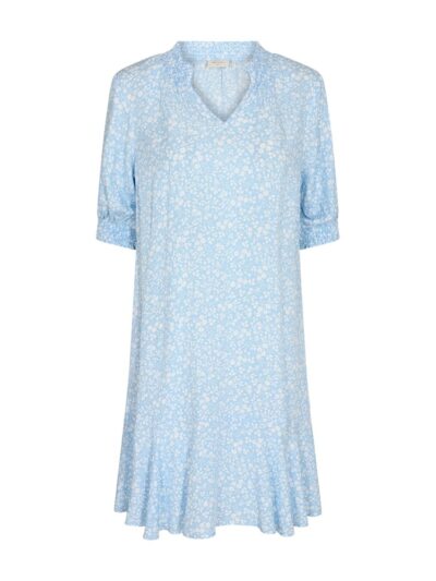 Freequent Chambray blue w. off-white DRESS | FQADNEY-DRESS