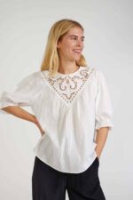 Freequent Off-white BLOUSE | FQMARABELLA-BLOUSE