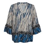 Freequent Pumice Stone w. Ombre Blue BLOUSE | FQABY-BLOUSE