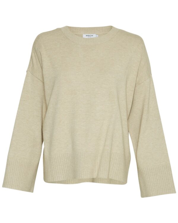 MOSS Copenhagen OATMEAL MELANGE MSCHOdanna Rachelle Pullover