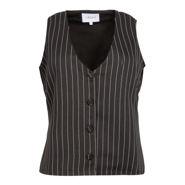 Liberté BLACK PINSTRIPE DIBBY-SUIT-VEST