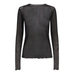 Liberté BLACK GREY DOT MESH-TOP-2