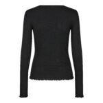 Liberté BLACK NATALIA LS ROUND NECK BLOUSE