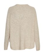 Moss Copenhagen beige strik MSCHLessine Hope Pullover OATMEAL MELANGE