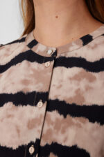 Freequent bluse Taupe Gray w. Black FQABY-SHIRT