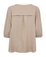 Freequent sandfarvet bluse FQLAVA-BLOUSE Sand melange