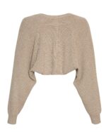 Moss copenhagen brun kort cardigan MSCHAcentia Rachelle Bolero i farven R CASHEW MEL