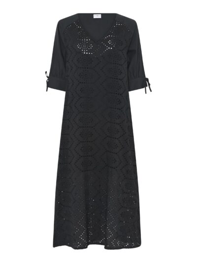 Humble sort kjole hullet mønster GAMILAHBS DRESS black