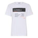 Humble hvid t-shirt med tekst GILLIANHBS T-SHIRT white