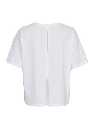 Moss copenhagen hvid t-shirt MSCHAirin Logan Tee bright white