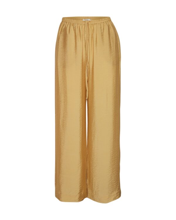 Moss Copenhagen guld bukser MSCHAudia Pants Rattan