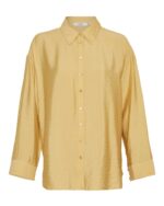 Moss Copenhagen guld skjorte MSCHAudia Shirt Rattan