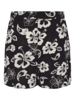 Pieces blomstrede shorts sort hvid mellemhøje talje PCALOHA HW SHORTS SWW Black Onyx Two toned hawaiian big