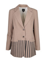 Nü stribet beige blazer theo blazer 125 Seasand mix