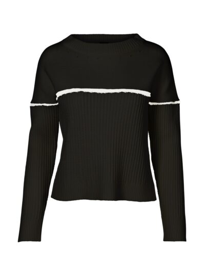 NÜ Black Vinca Blouse knit SUSTAINABLE