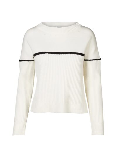 cremefarvet strik NÜ Creme Vinca Blouse knit SUSTAINABLE