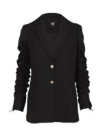 sort blazer NÜ Black Vian Jacket normal pasform