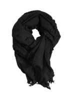 stort sort halstørklæde NÜ Black Hope Scarf