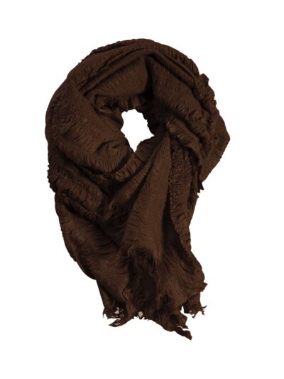 mørkebrunt halstørklæde NÜ Darkbrown Hope Scarf