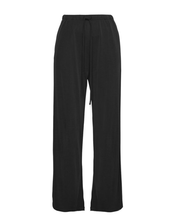 Moss Copenhagen sorte bukser løst fit snøre i taljen MSCHAdelona Lynette Pants black