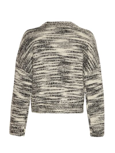 Moss Copenhagen strik MSCHAnnasol Pullover V ICE/BLACK