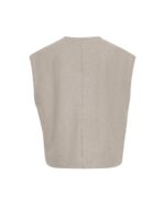 Moss Copenhagen beige vest MSCHDinette Isabelle Vest PURE CASH MEL