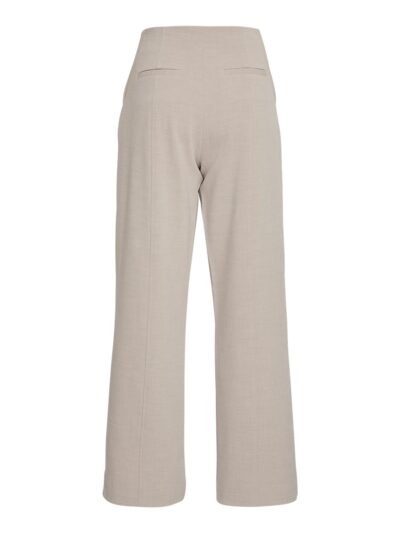 Moss Copenhagen beige highwaist bukser MSCHMirabelle Michelle HW Pants PEYOTE snydelommer bagpå