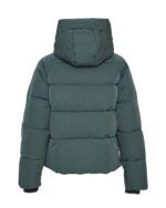 Moss Copenhagen grøn kort vinterjakke med hætte og lommer MSCHPavinaria Short Jacket PINE GROVE