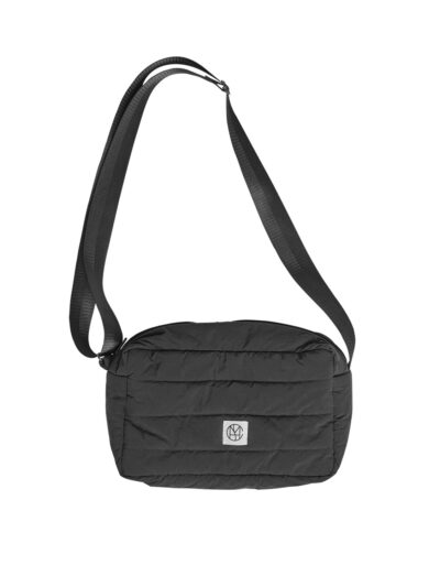 Moss Copenhagen quiltet sort skuldertaske justerbar rem MSCHSasja Icon Crossover Bag Black