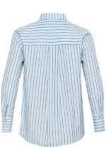 Kaffe Curve Blue/Dark Stripe KCjerria Shirt løs pasform