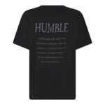 Humble sort t-shirt med tekst på ryggen HAVENHBS TEE Black