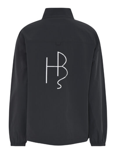 Humble mørkegrå jakke med stort logo på ryggen HUNTERHBS JACKET Phantom