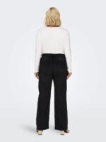 ONLY Carmakoma CARWILLY HW WIDE JEANS | Black Denim