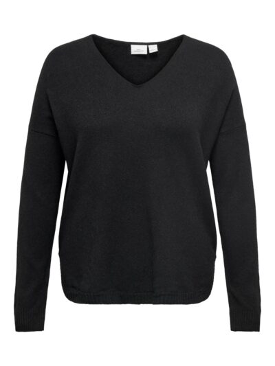 ONLY Carmakoma CARMARGARETA LS PULLOVER | Black