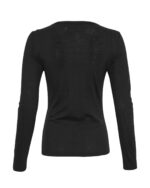 Moss Copenhagen basic langærmet sort t-shirt MSCHNesmina Top black